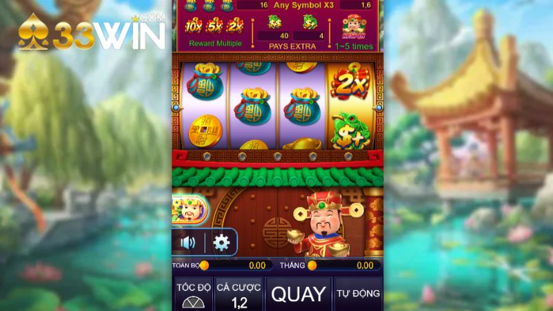 Giao diện game Thần Tài 777 trên nhà cái 33WIN